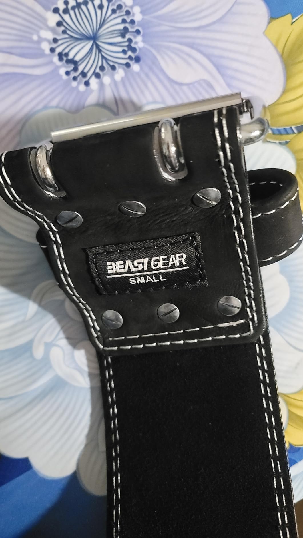 Beast Gear Weight Lifting Belt - Leather Power Lifting Belt for Men,10mm Thick Weightlifting Belt for Deadlifts, Back Support Squats Belts for Powerlifting, Crossfit Gym Belt for Men Women customer photo 2
