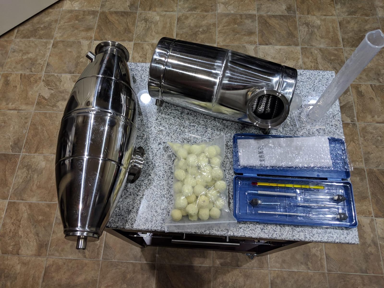 VEVOR Alcohol Still 18.5Gal/70L Alcohol Distiller with Ceramic Balls for Purer Wine Distillery Kit for Alcohol with Brewing Kit for DIY Whisky Wine Brandy customer photo 2