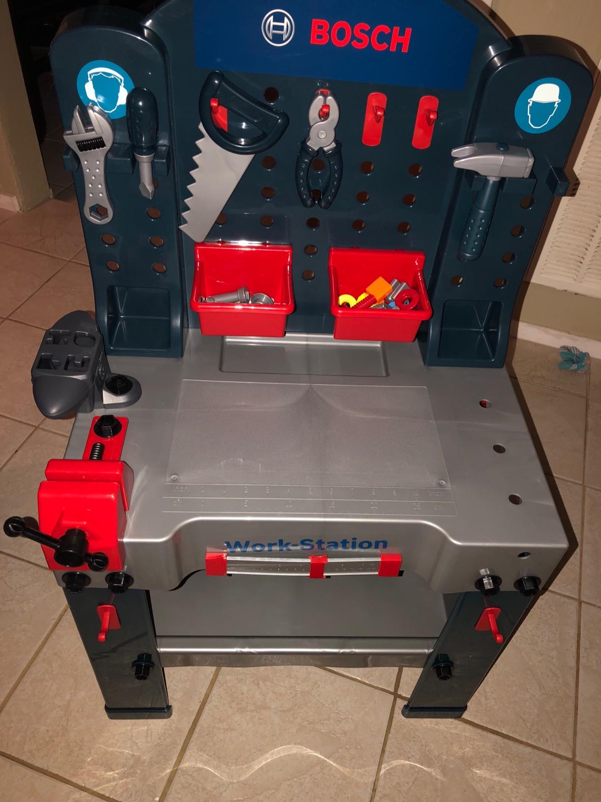 Klein Theo Bosch Workstation Workbench Premium Toys for Kids Ages 3 Years & Up customer photo 2