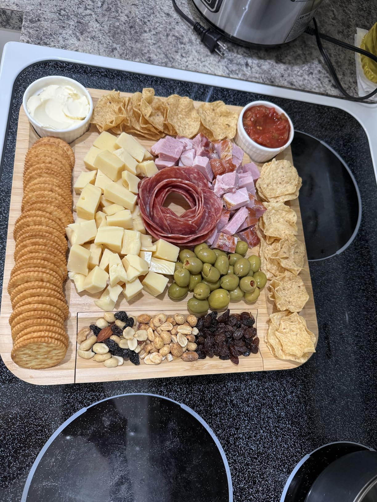 SMIRLY Charcuterie Board Set with Serving Accessories, Bamboo | Housewarming, Wedding, Bridal Shower and Birthday Gift for Women, Ideal for Movie Nights, Entertaining and Family Gatherings customer photo 2