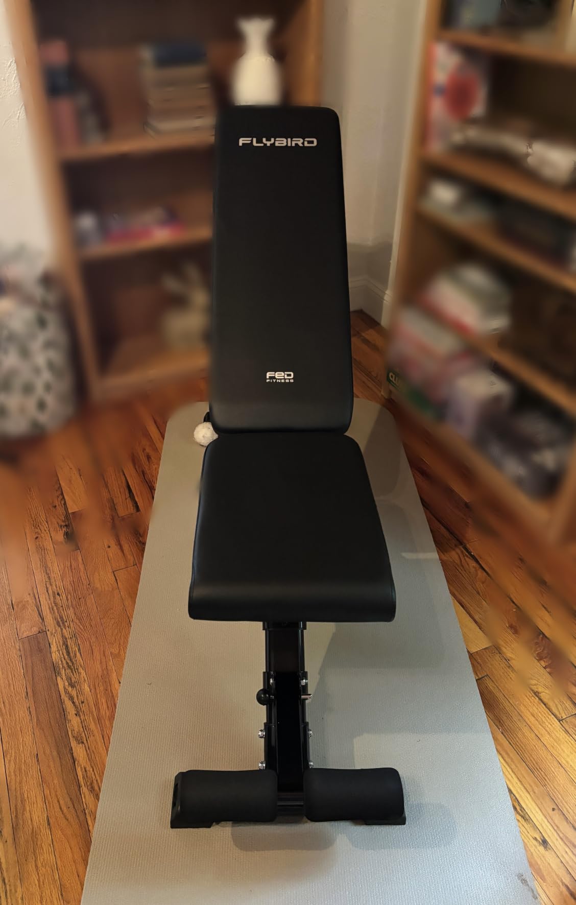 FLYBIRD WB5 Weight Bench, ASTM-Certified 800LBS Adjustable Weight Bench Workout Bench Foldable for Home Gym, 90° to -30° FID and 30in Extended Backrest for Bench Press Strength Training Exercise customer photo 1