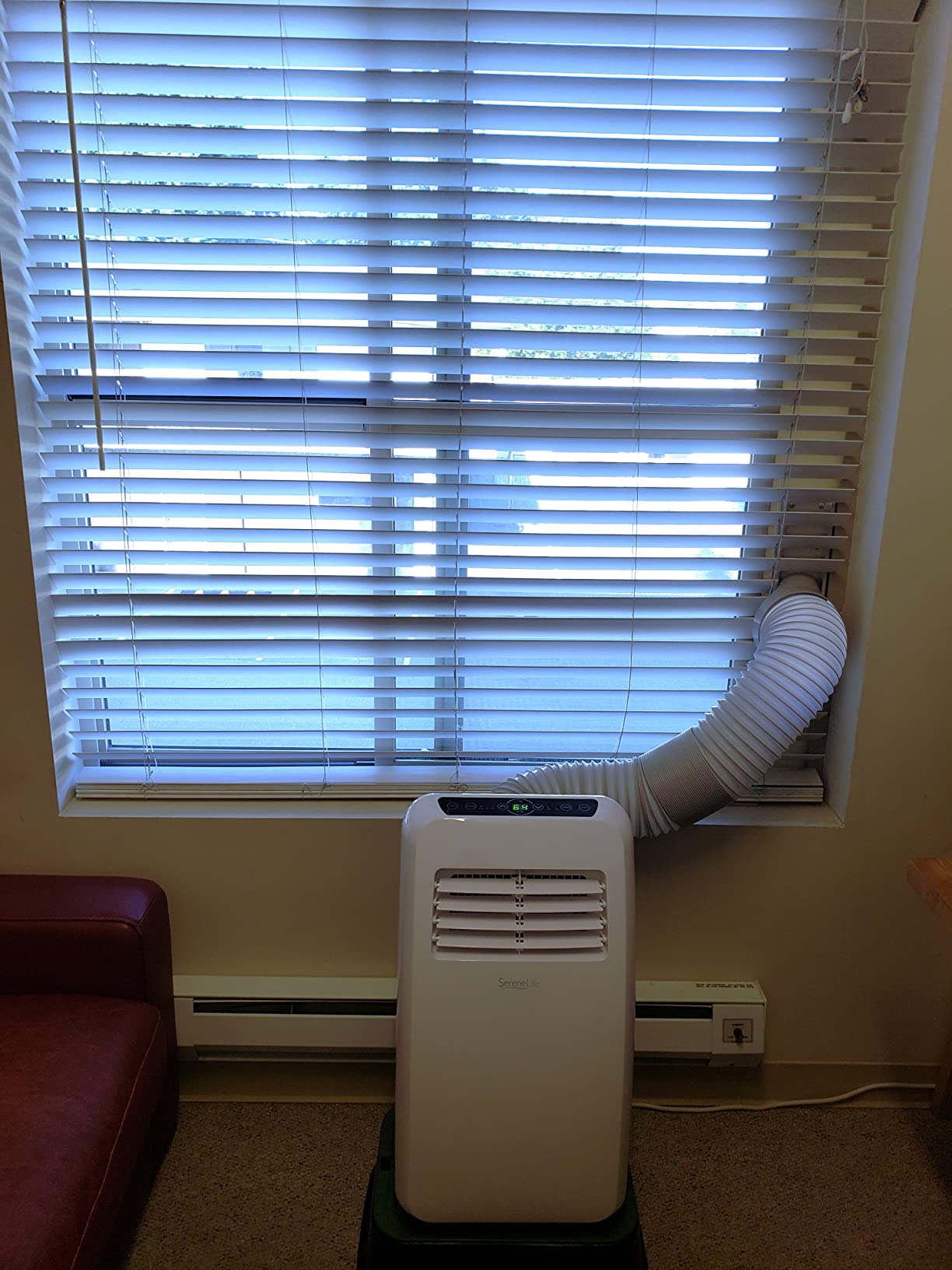 SereneLife Portable Air Conditioner, With Dual Motor, Dehumidifier & Fan | 8,000 BTU AC With Temperature Ranges 64°F–90°F | Fast Powerful Cooling | 3 Fan Speeds, Remote Control, & Window Exhaust Kit customer photo 1