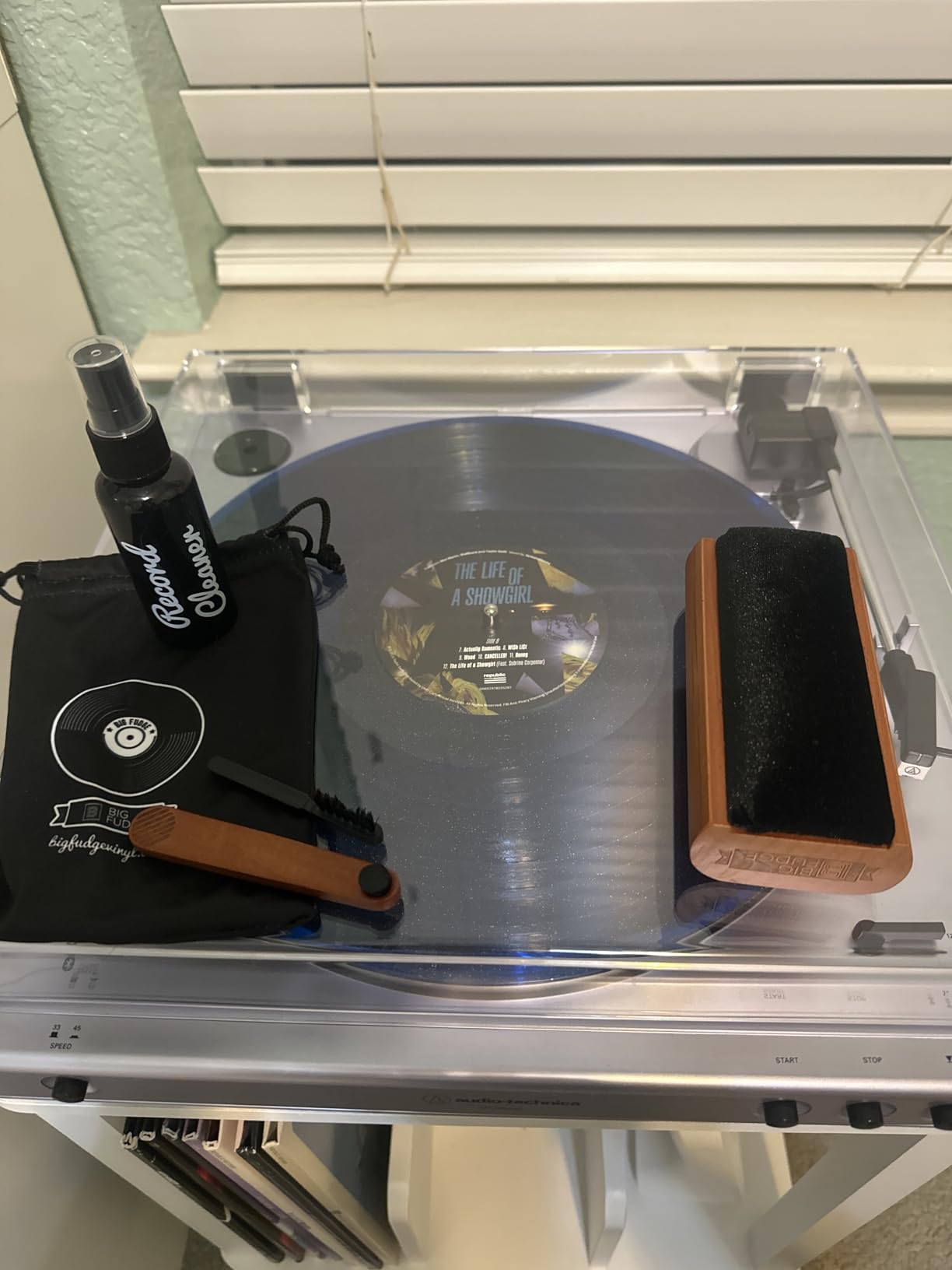 Big Fudge Vinyl Record Cleaning Kit - 4-in-1 Vinyl Record Cleaner Kit for Records Includes Ultra-Soft Velvet Brush Cleaning Liquid Stylus Brush and Storage Pouch - Pro Records Care customer photo 2