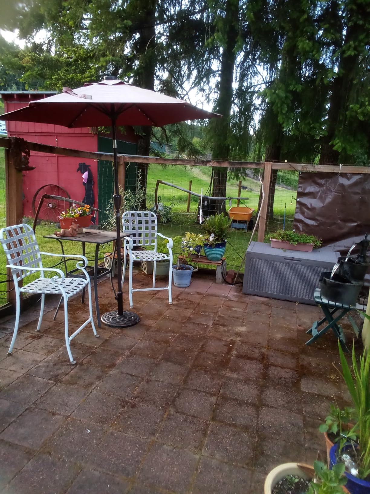 BACKYARD EXPRESSIONS PATIO · HOME · GARDEN 911554 21 Pound Umbrella Base, Bronze customer photo 2