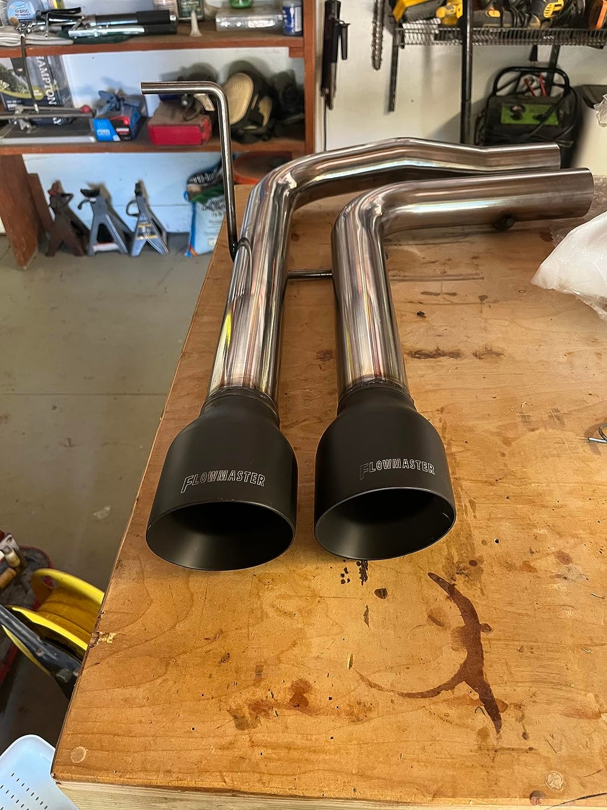 Flowmaster 717787 FlowFX Cat-Back Exhaust Kit Dual 2.5 Inch Stainless Steel 4 Inch Black Ceramic Tips Compatible with 2014-2019 Classic Body Chevy Silverado GMC Sierra 1500 Crew Double Cab 4.3L 5.3L customer photo 1