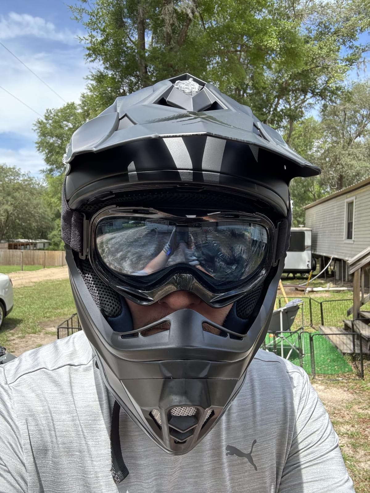 ILM Adult Dirt Bike Helmets Motocross ATV Dirtbike BMX MX Offroad Full Face Motorcycle Helmet, DOT Approved Model 128S customer photo 1