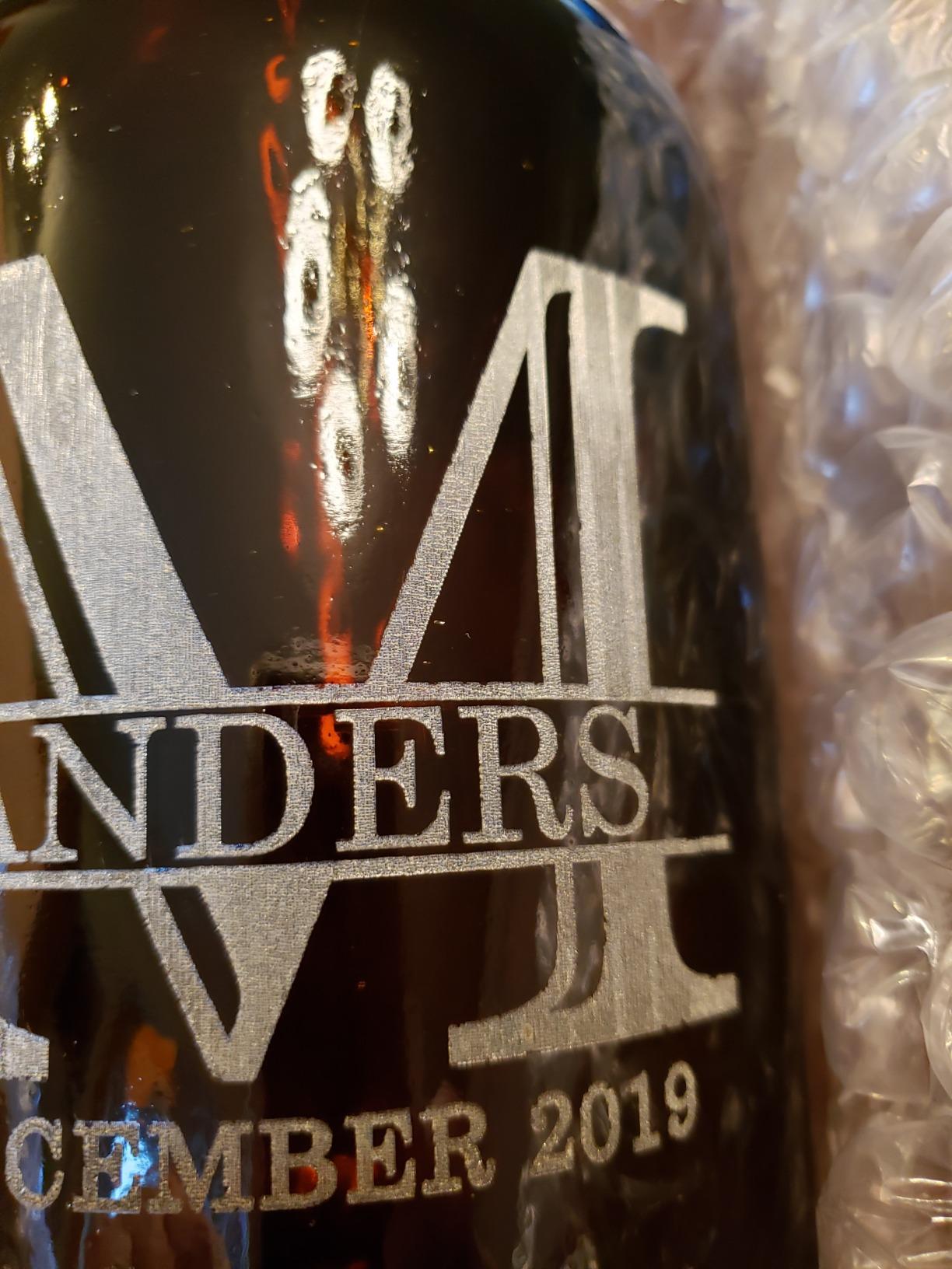 Spotted Dog Company Personalized Etched 64oz Amber Glass Beer Growler | Customized Engraved, Gifts for Men, Craft Beer Gifts, Groomsmen, Halpert customer photo 1