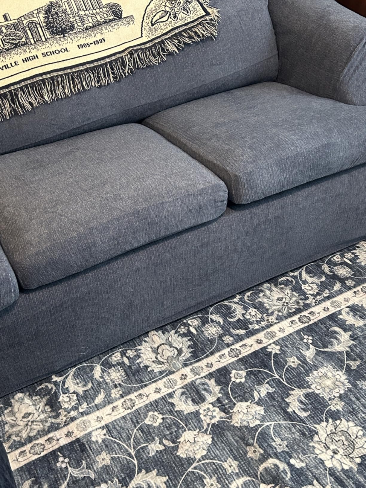 Veken Non Slip Rug Pad Gripper 8 x 10 Feet Extra Thick Pads for Any Hard Surface Floors, Keep Your Rugs Safe and in Place customer photo 1