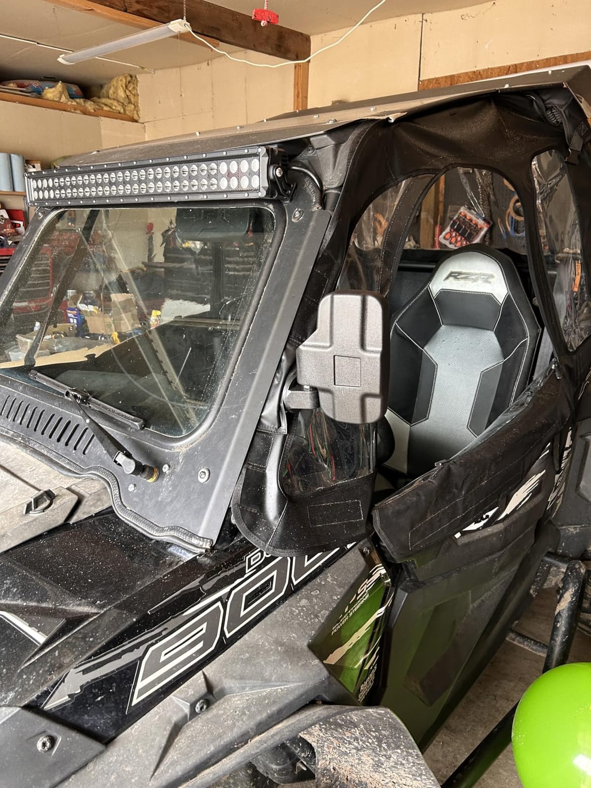 KEMIMOTO UTV Mirrors UTV Side Mirrors Fits 1.6 inch to 2 inch Roll Cage | Compatible with Polaris RZR 900 1000 Can Am Kawasaki Teryx Mule Rhino YXZ Zforce Pioneer 1000/700 Shatterproof Tempered Glass customer photo 1