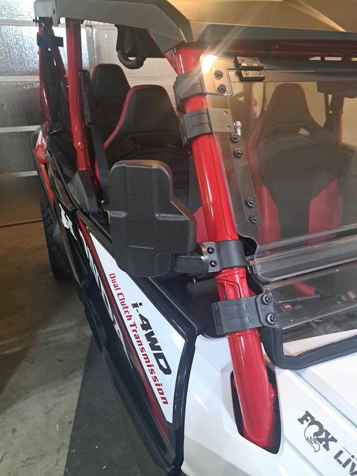 KEMIMOTO UTV Mirrors UTV Side Mirrors Fits 1.6 inch to 2 inch Roll Cage | Compatible with Polaris RZR 900 1000 Can Am Kawasaki Teryx Mule Rhino YXZ Zforce Pioneer 1000/700 Shatterproof Tempered Glass customer photo 2