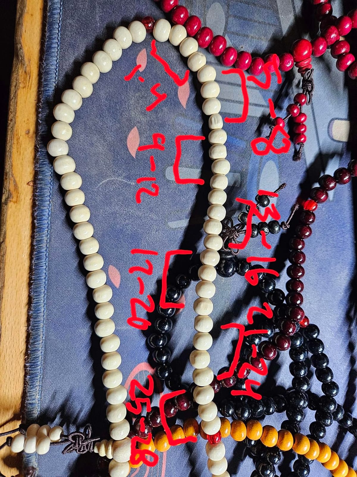108 Mala Bead Bracelets 8MM Tibetan Buddha Wood Beaded Sandalwood Bracelets | 8Pcs Link Wrist Necklace Chain Bracelets Multilayer Buddhist Prayer Strand Bracelet Meditation Necklace Elastic Chinese Knot customer photo 2