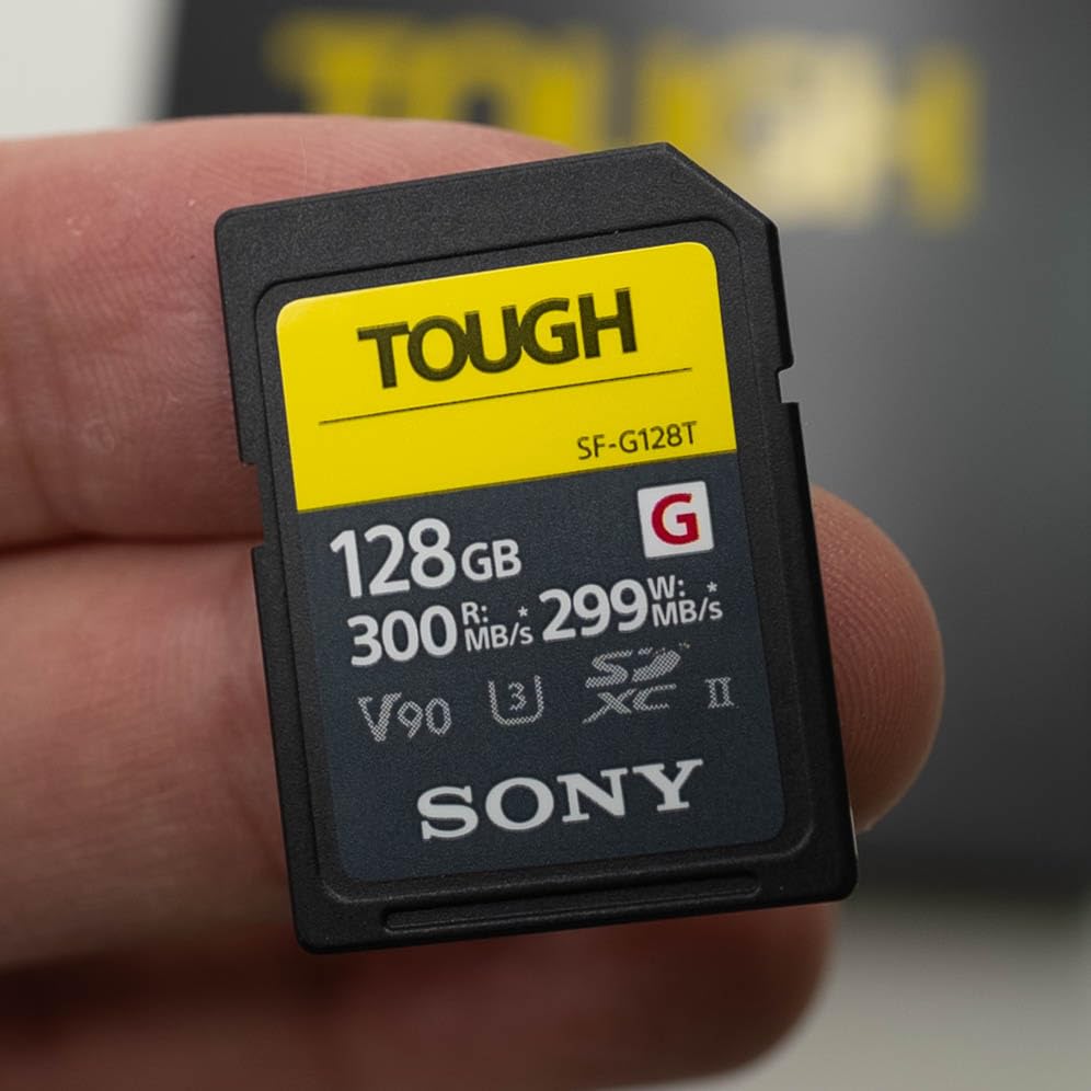Sony TOUGH-G series SDXC UHS-II Card 128GB, V90, CL10, U3, Max R300MB/S, W299MB/S (SF-G128T/T1) customer photo 2