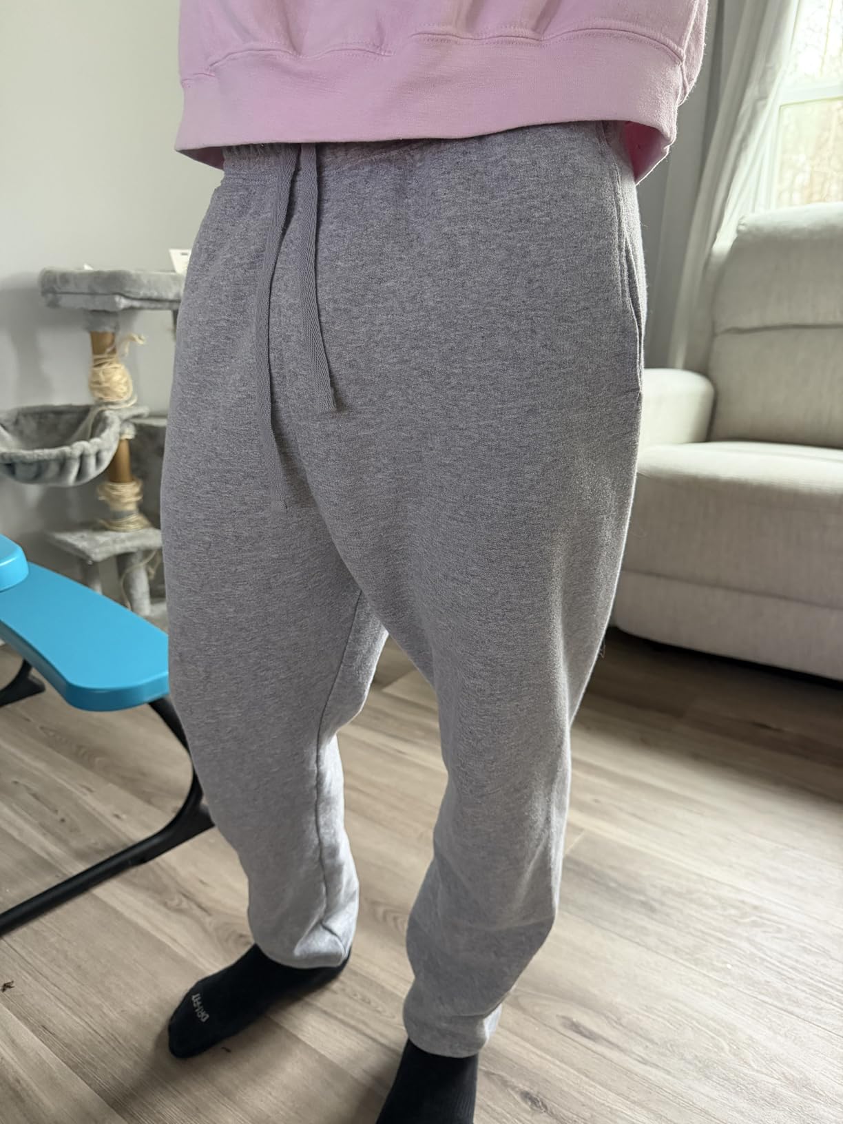 Hanes Men's Joggers, EcoSmart Fleece Sweatpants for Men, Men's Lounge Pants, 30.5