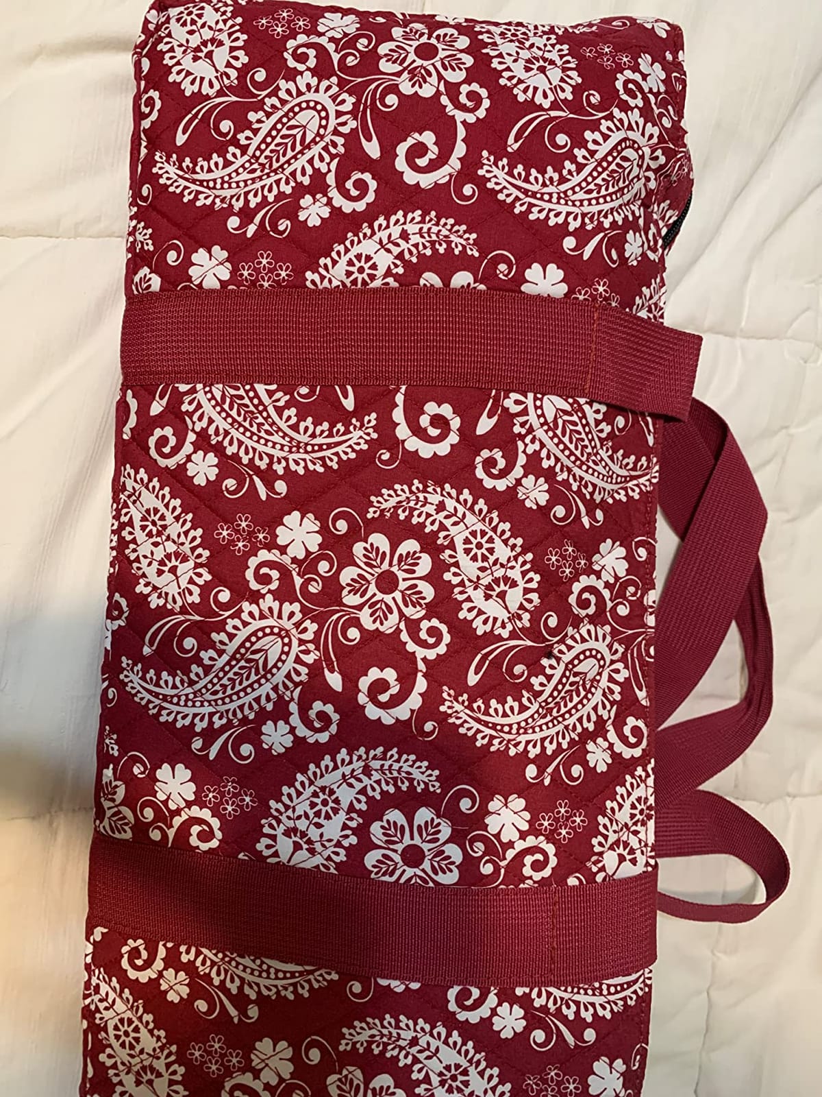 American Mahjong Set with Blue Paisley Carrying Bag 166 Premium White Tiles customer photo 2
