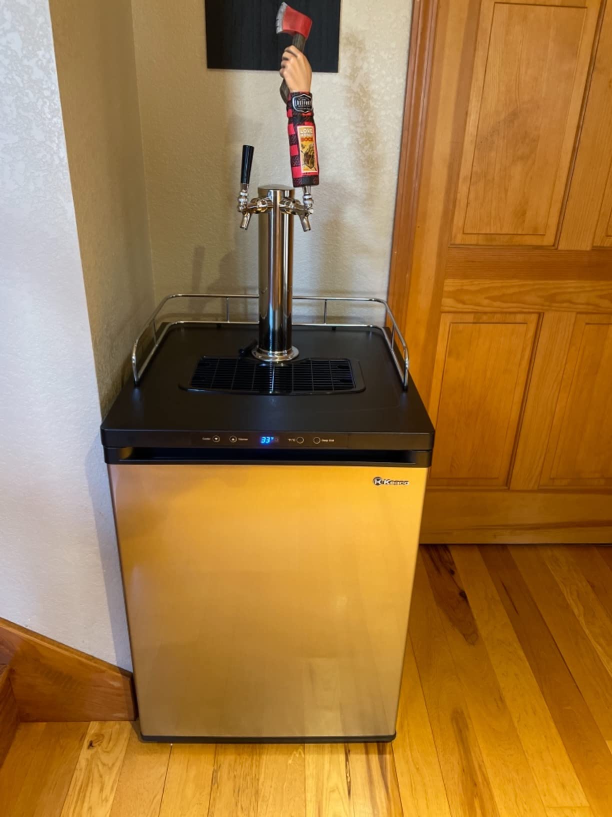Kegco Keg Dispenser, Two Faucet, Stainless Steel customer photo 1