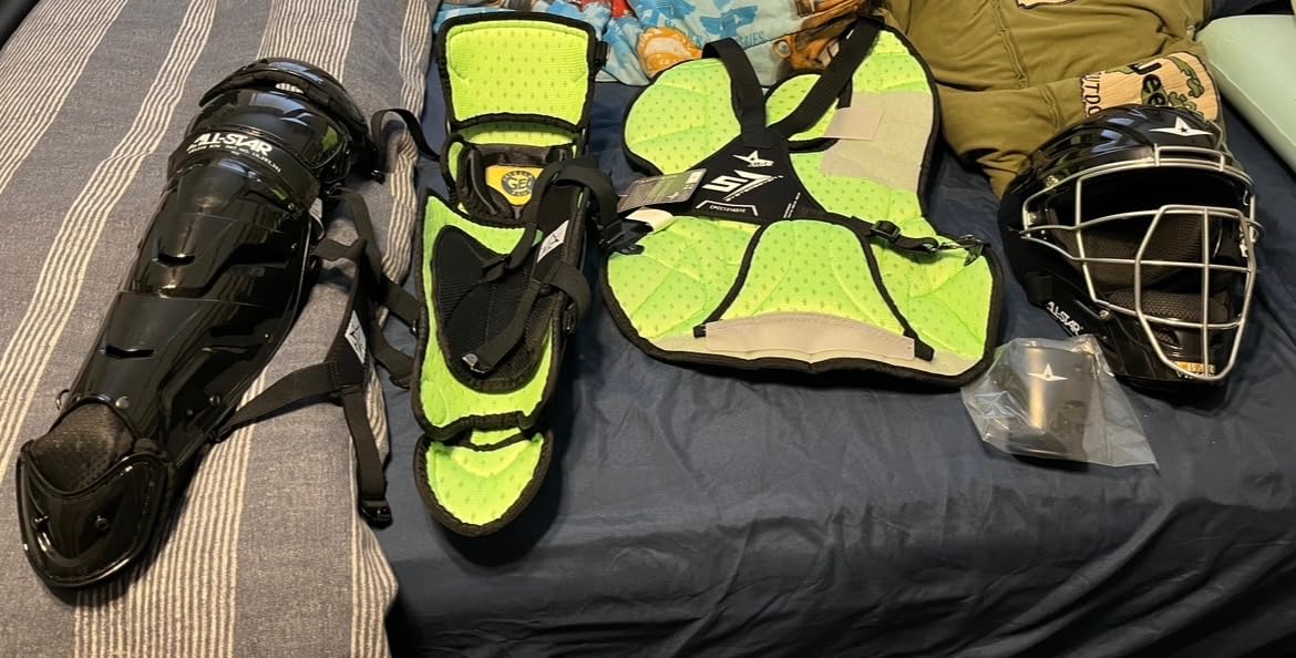 All-Star S7 Axis Ages 9 to 16 - Baseball Catching Equipment Kit (Includes Helmet, Chest Protector, Leg Guards), Meets NOCSAE customer photo 2