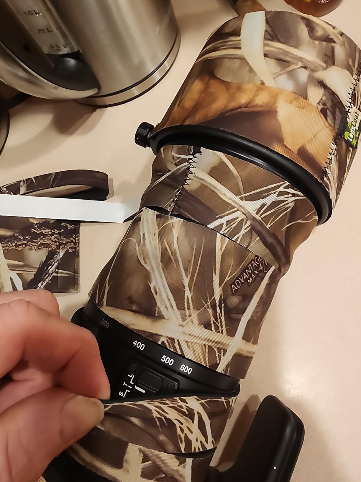LensCoat Cover Camouflage Neoprene Camera Lens Cover Protection Sigma 150-600mm F/5-6.3 DG OS HSM, Realtree Max4 (lcs150600cm4) customer photo 2