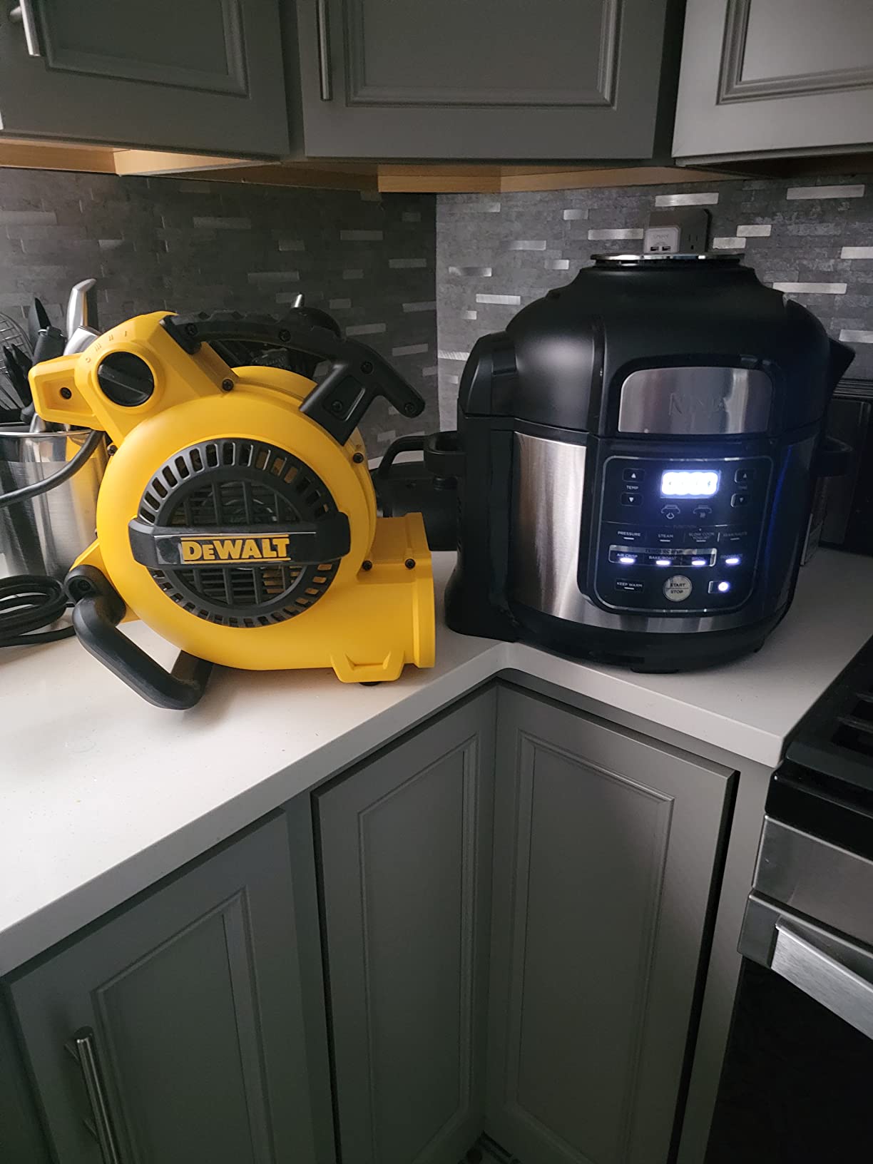 DEWALT Portable Air Mover, 276W 3 Speed Floor Fan, Utility Blower Fan | 1/5 HP 600 CFM Floor Dryer, 11 lbs Carpet Dryer, Floor Fan, for Janitorial, Home, Commercial Use, DXAM-2260 customer photo 1