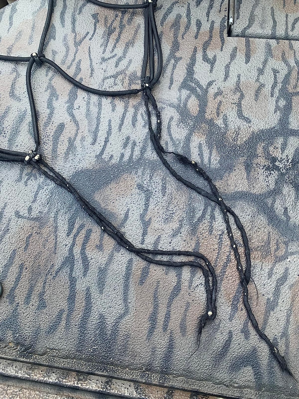 Seven Sparta Large Cargo Net for Truck Bed 5'x 7' Stretches to 10' x 14' | Latex, Large Size, With 16 D Clip Carabiners, For Truck Bed/Pickup Bed/Trailer/Trunk/SUV/Roof Racks/Pool Floats/Lorry/Storage customer photo 2