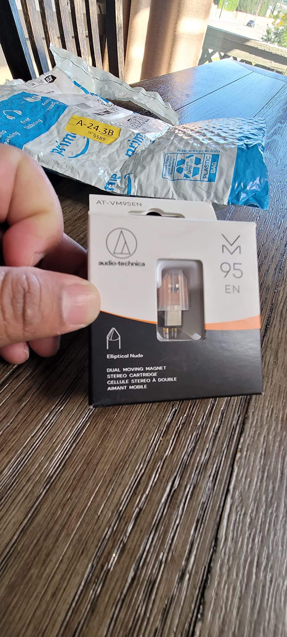 AT-VM95EN Dual Moving Magnet Turntable Cartridge Orange customer photo 2