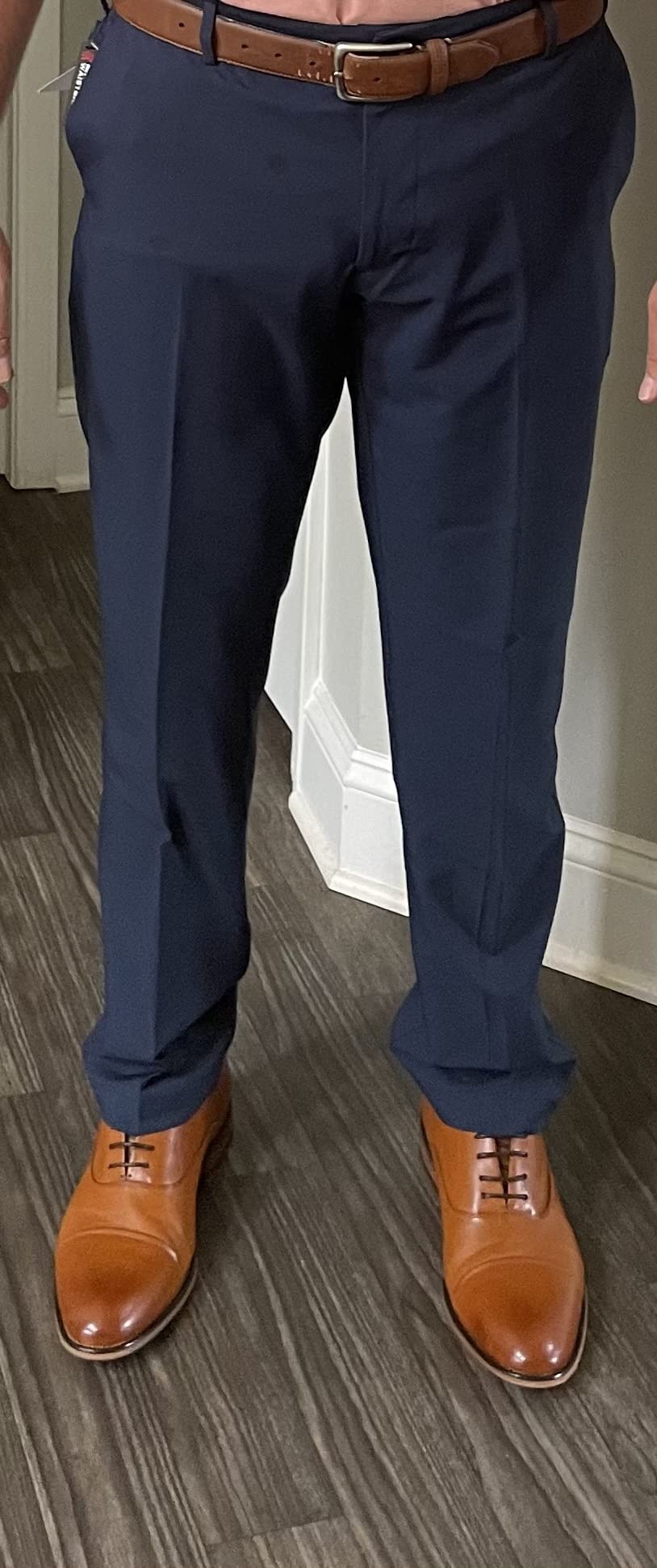 Van Heusen Men's Slim Fit Flex Flat Front Pant customer photo 1