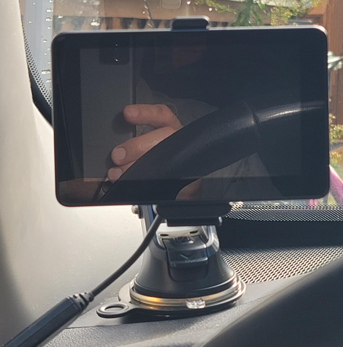 1Zero GPS Suction Cup Car Mount for Garmin [Quick Extension Arm] | Replacement GPS Dash Ball Mount Dashboard Windshield Car Holder for Garmin Nuvi Dezl Drive Drivesmart Zumo Driveassist RV customer photo 1