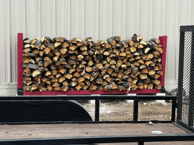 MOFEEZ Outdoor Firewood Log Storage Rack Bracket Kit, Fireplace Wood Storage Holder-Adjustable to Any Length customer photo 1