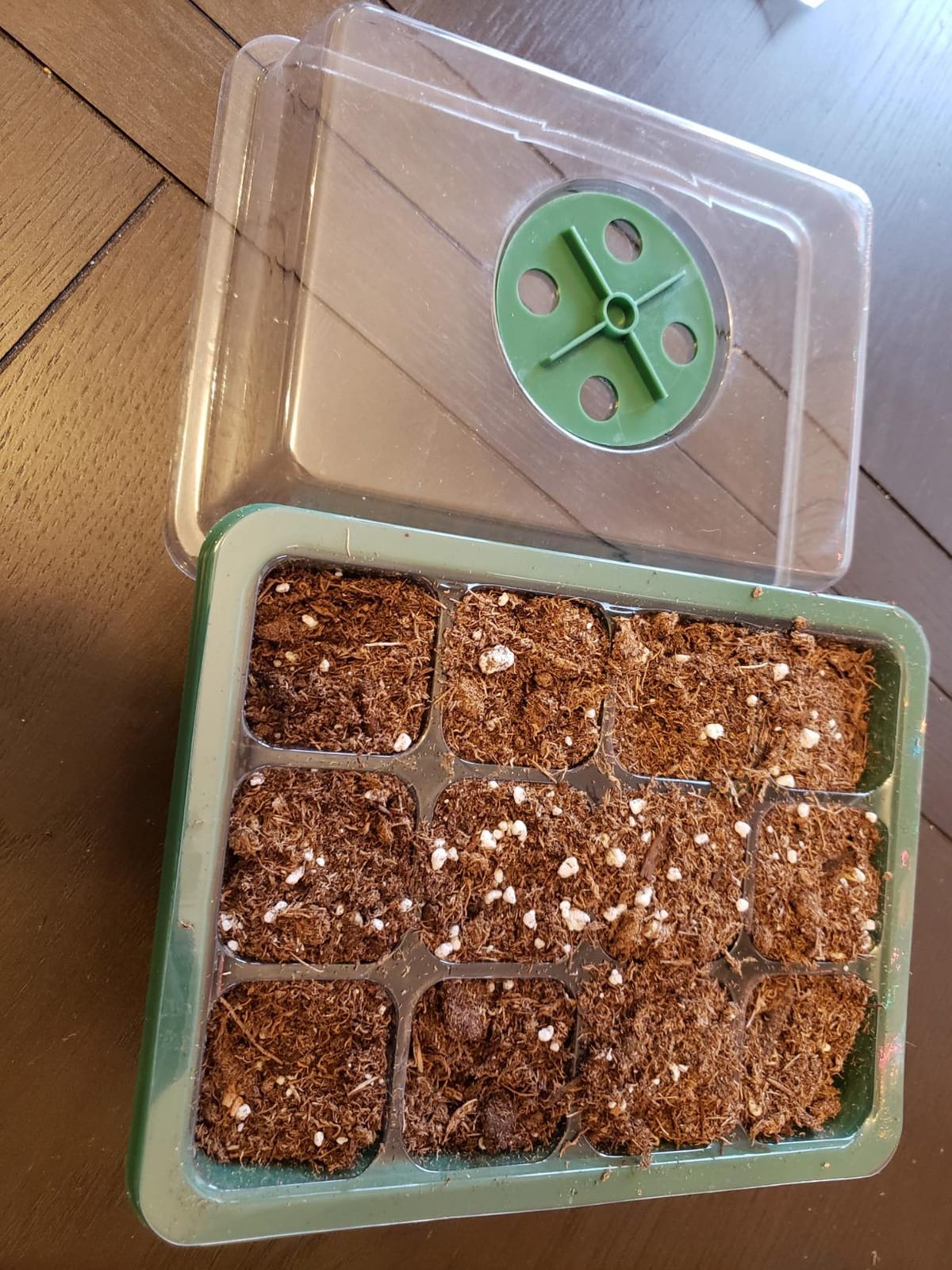 MIXC 10 Packs Seed Starter Tray Seed Starter Kit with Humidity Dome (120 Cells Total Tray) Seed Starting Trays Plant Starter Kit and Base Mini Greenhouse Germination Kit for Seeds Growing Starting customer photo 2