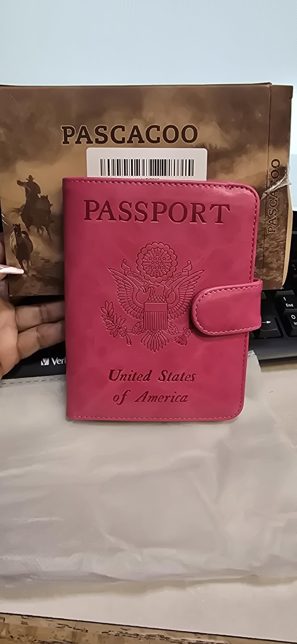 Passport Holder Cover Wallet RFID Blocking, Travel Essentials customer photo 1