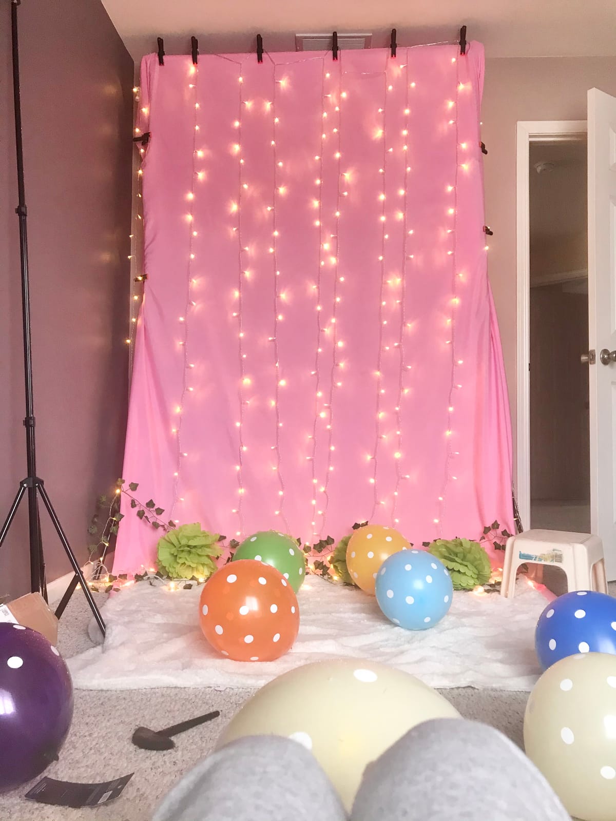 FUDESY Photo Video Studio 10 x 10Ft Heavy Duty Adjustable Backdrop Stand, Background Support System for Photography with Carry Bag, 6 Pcs Clip Clamps customer photo 1
