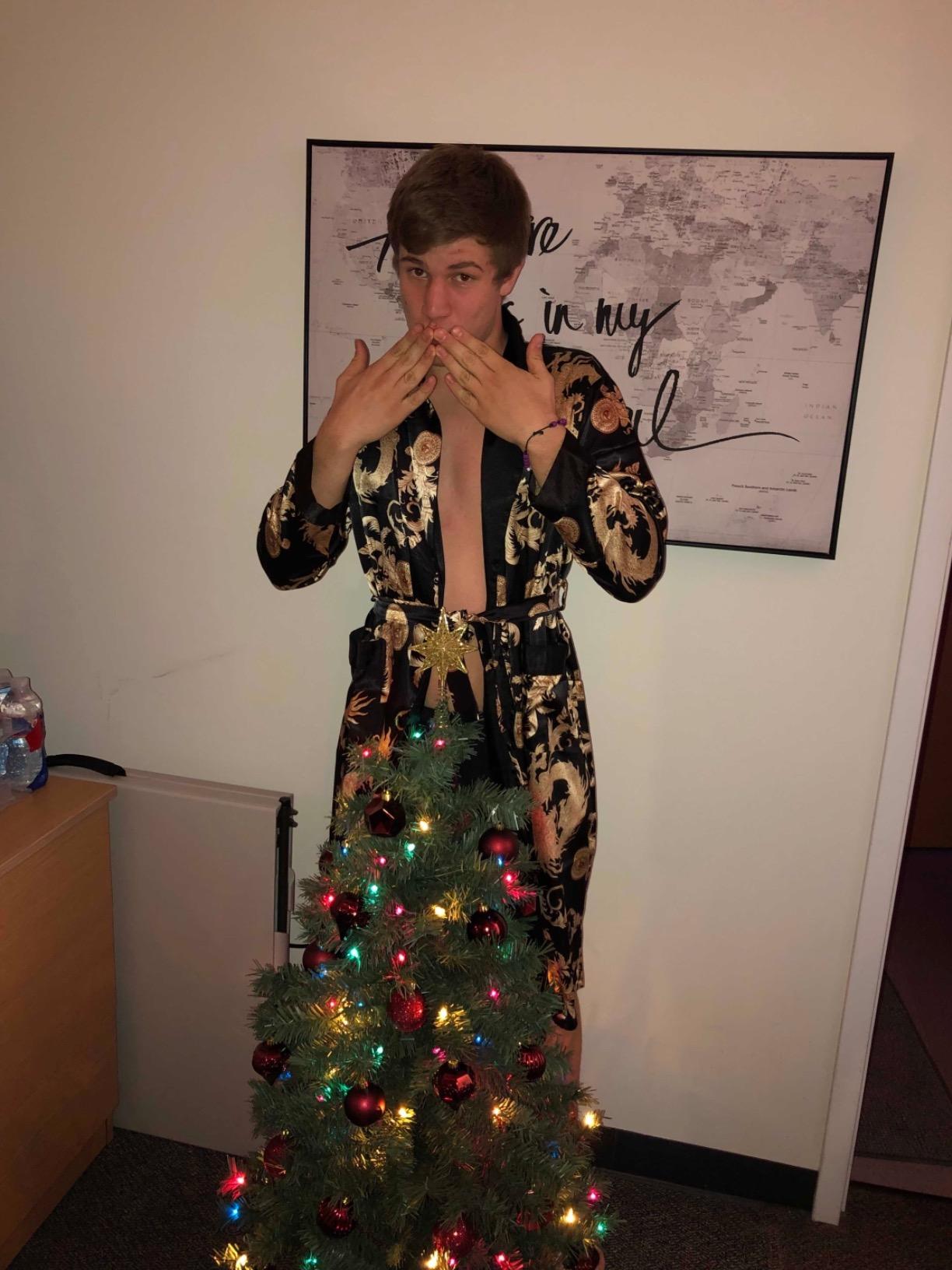 Men's Satin Robe Dragon Luxurious Silk Spa Long Sleeve House Kimono Bathrobe customer photo 2