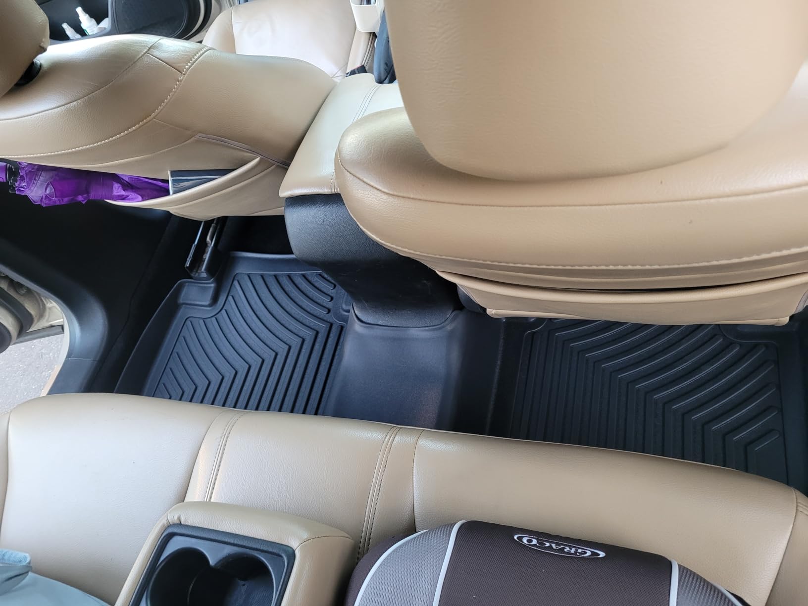 OEDRO Floor Mats Compatible for 2013-2017 Honda Accord Sedan | Black TPE All Weather Guard, 1st and 2nd Row Liners Set customer photo 2