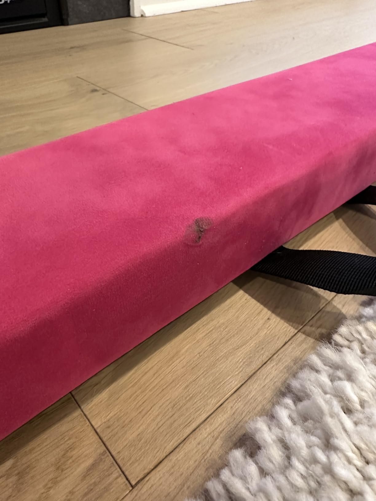 ZELUS 8' Folding Gymnastics Balance Beam, Floor Balance Beam w/Carry Handles Anti-Slip Base for Kids, Beginners & Professional Gymnasts customer photo 2