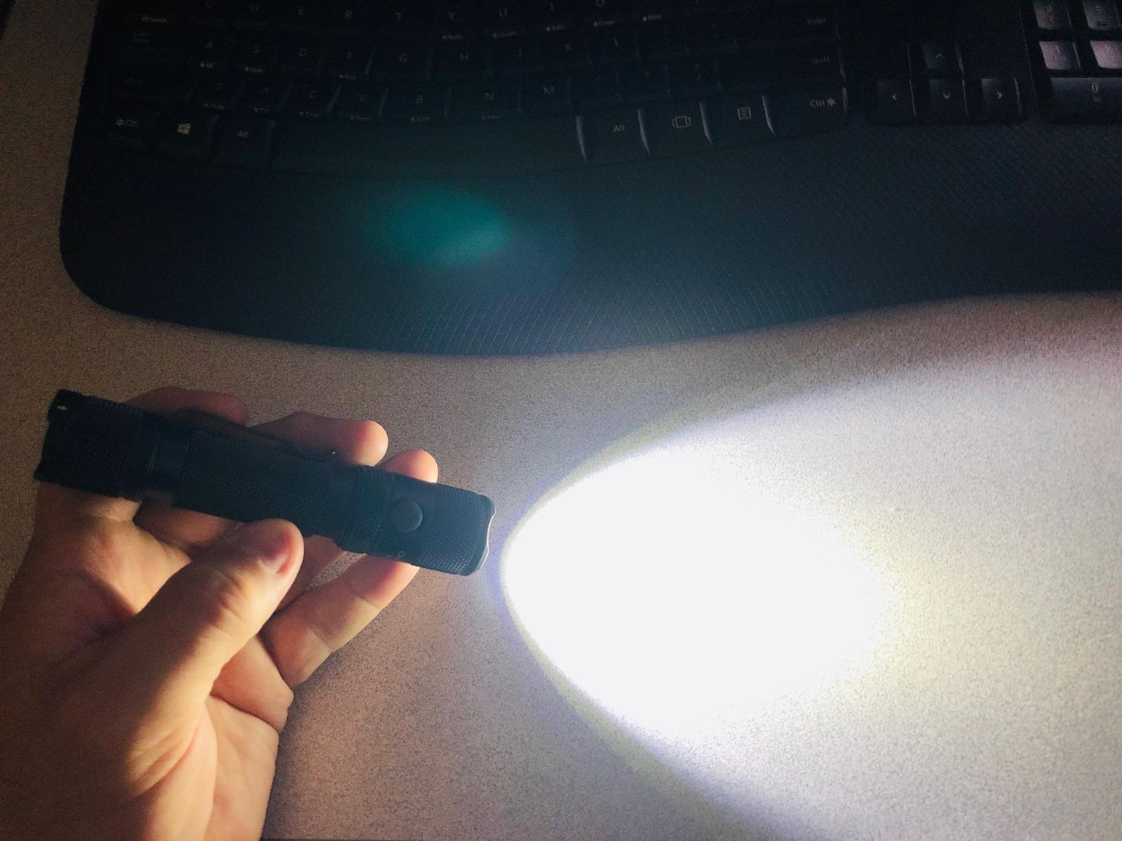 PowerTac M5-G3 2030 Lumens Rechargeable Tactical Flashlight, 330M Throw with Magnetic Charging and Dual Switch, LED Flashlight for Outdoor Emergency customer photo 2
