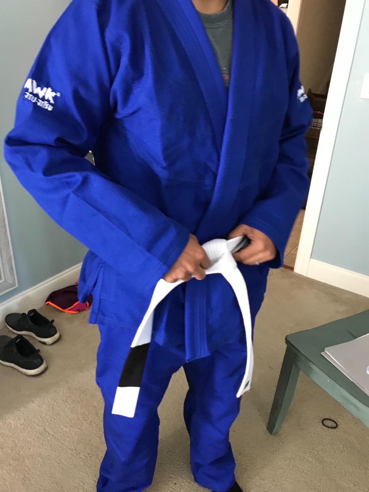 Hawk Sports Brazilian Jiu Jitsu Gi for Men and Women with Jacket, Pants, and White Belt for Martial Arts Training customer photo 1