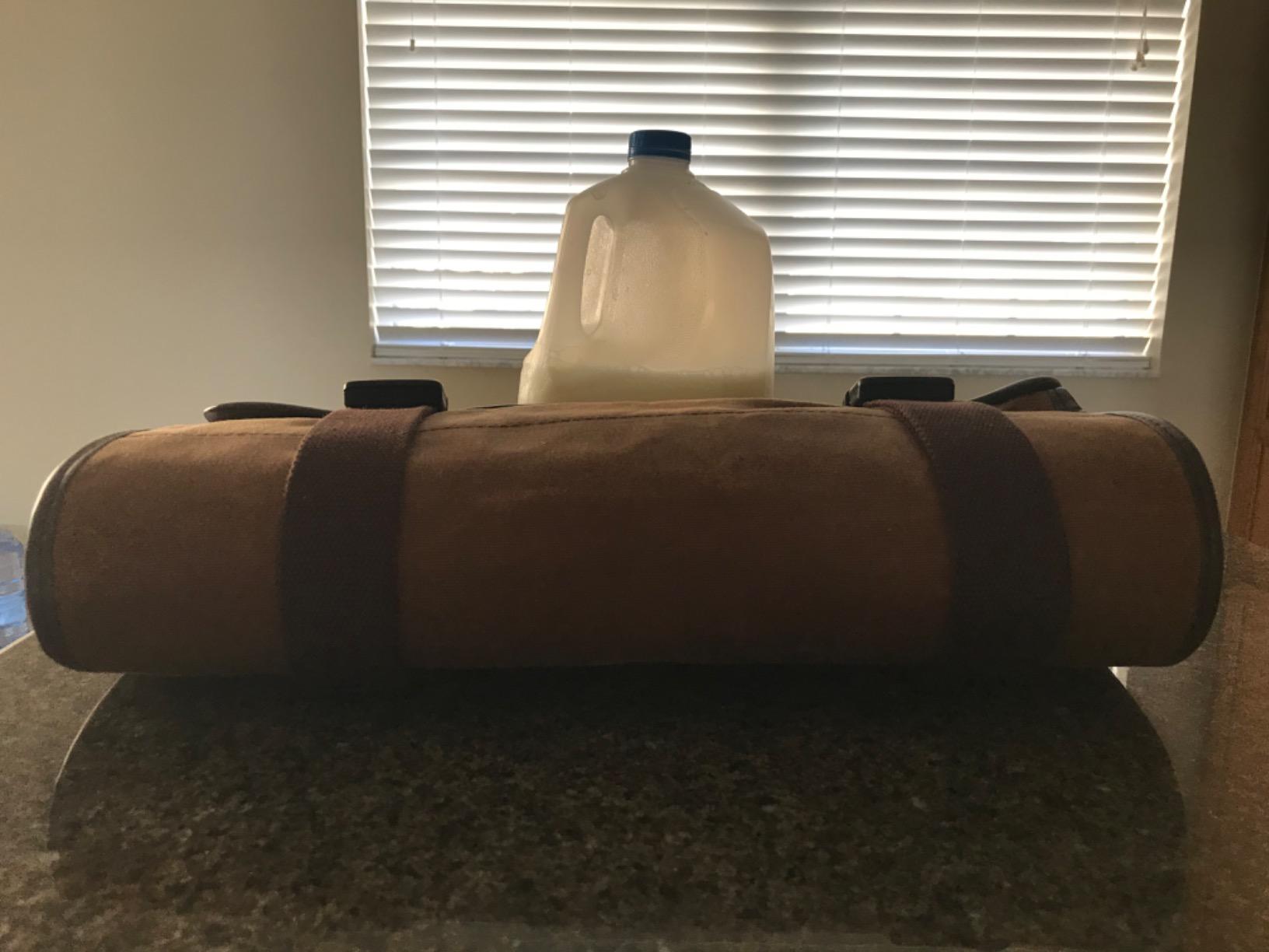Rush Creek Creations Gun Cleaning Mat - Portable, Waxed Canvas, Handle, Weather Resistant Gun Cleaning and Shooting Mat, Brown customer photo 1