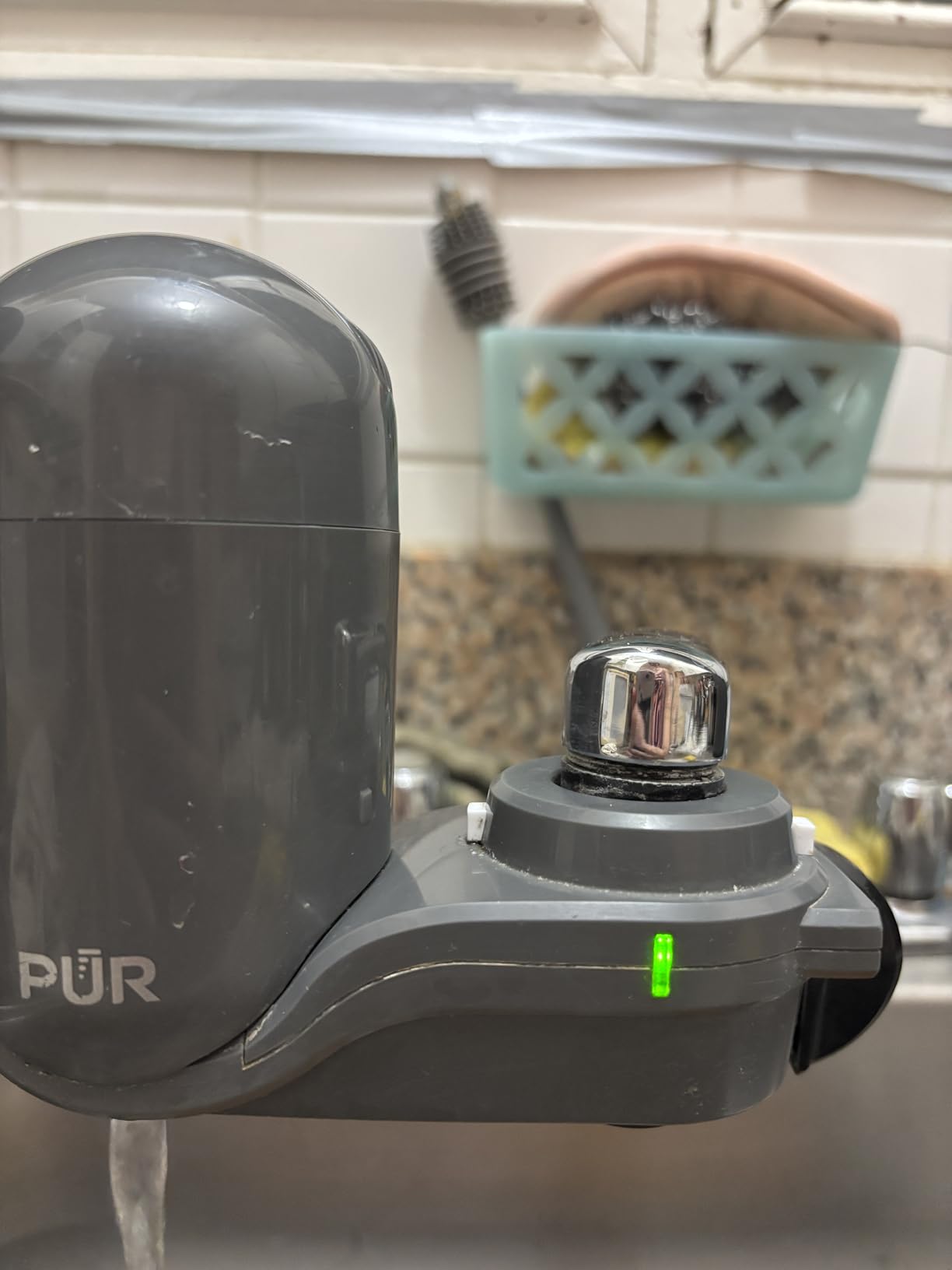 PUR Plus Faucet-Mount Water Filtration System, Lead-Reducing Filter, Grey | Easy Installation, 100-Gallon Capacity, Compatible with External Aerators customer photo 1