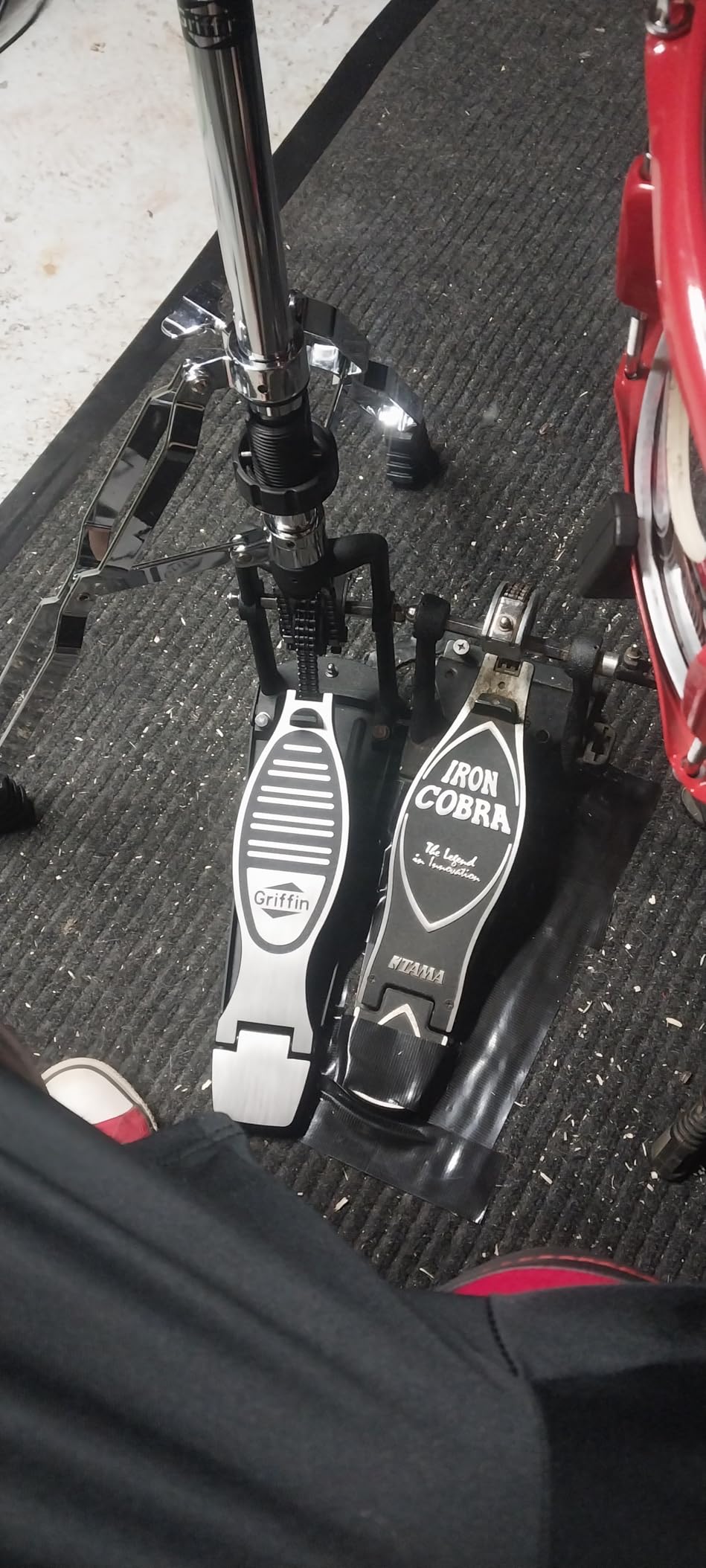 GRIFFIN 2 Leg Hi-Hat Stand (QuickAction X Series) - Double Braced Chrome customer photo 2