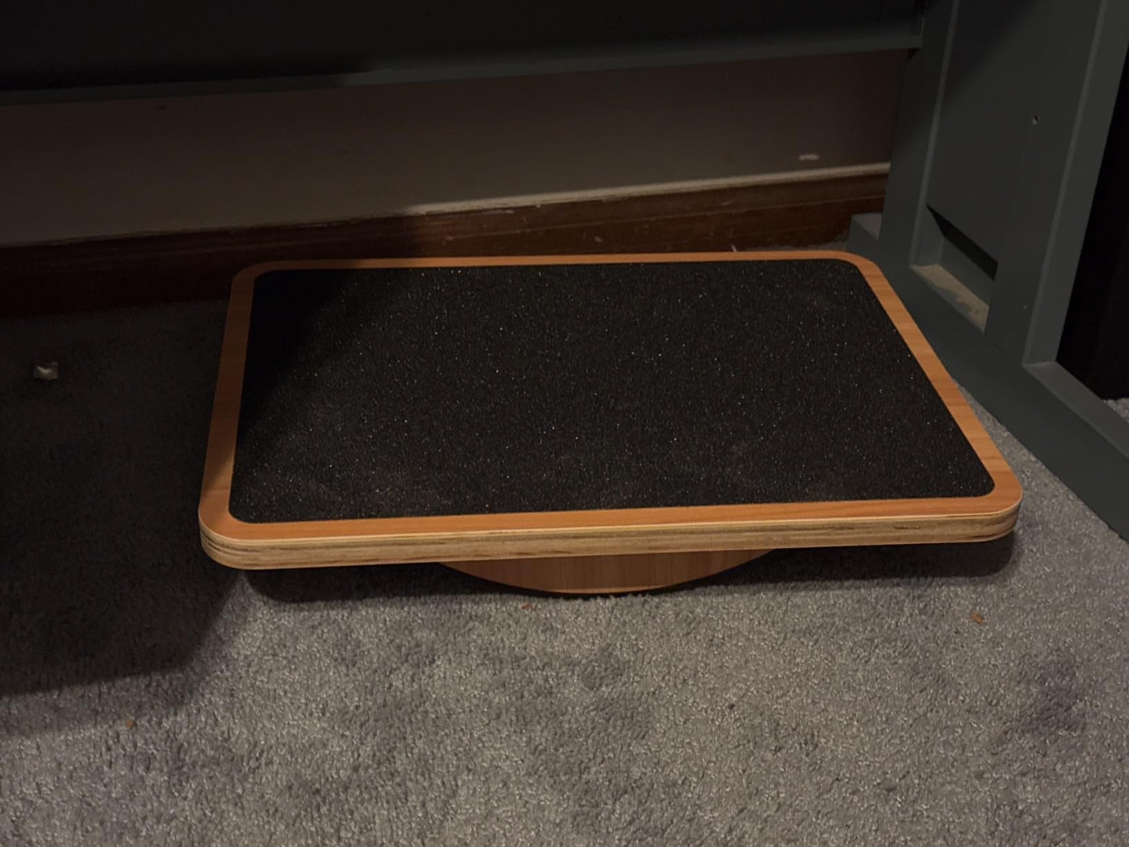 StrongTek Under Desk Footrest, Wooden Rocking Foot Rest, 350lbs, Non-Slip | Standing Desk Use, Ergonomic Foot Stool for Enhanced Circulation, Wide Rocker Balance Board, No Assembly for Office Home customer photo 2