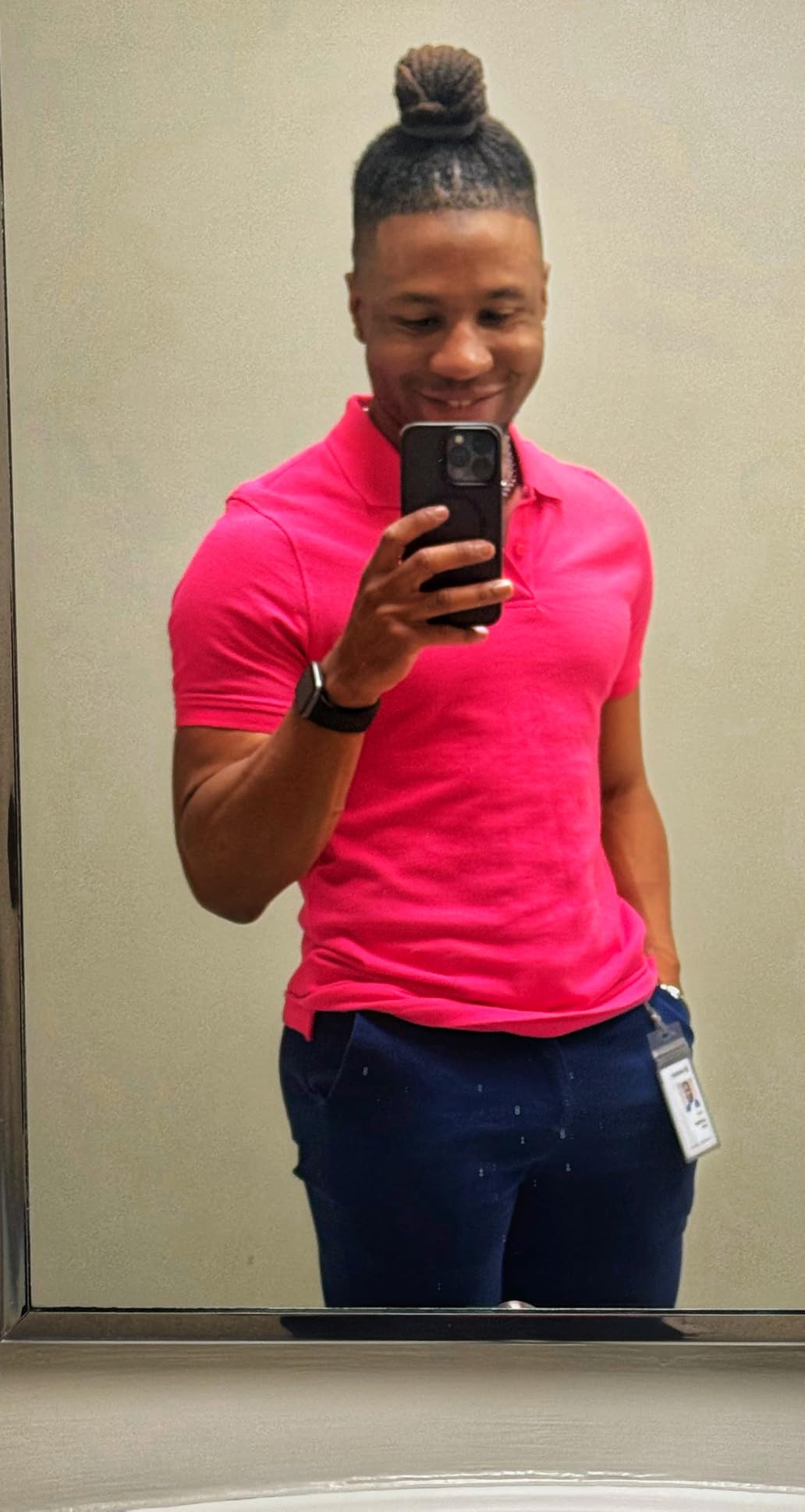 Amazon Essentials Men's Slim-Fit Short-Sleeve Cotton Pique Polo Shirt customer photo 1