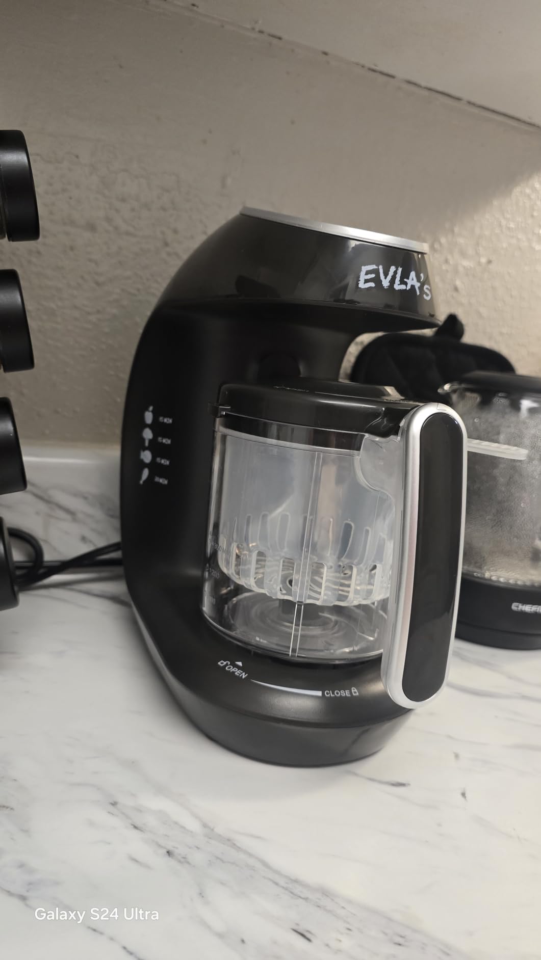 EVLA'S Baby Food Maker, Steamer, Blender, Baby Food Processor with Touch Screen and 6 Reusable Food Pouches customer photo 2