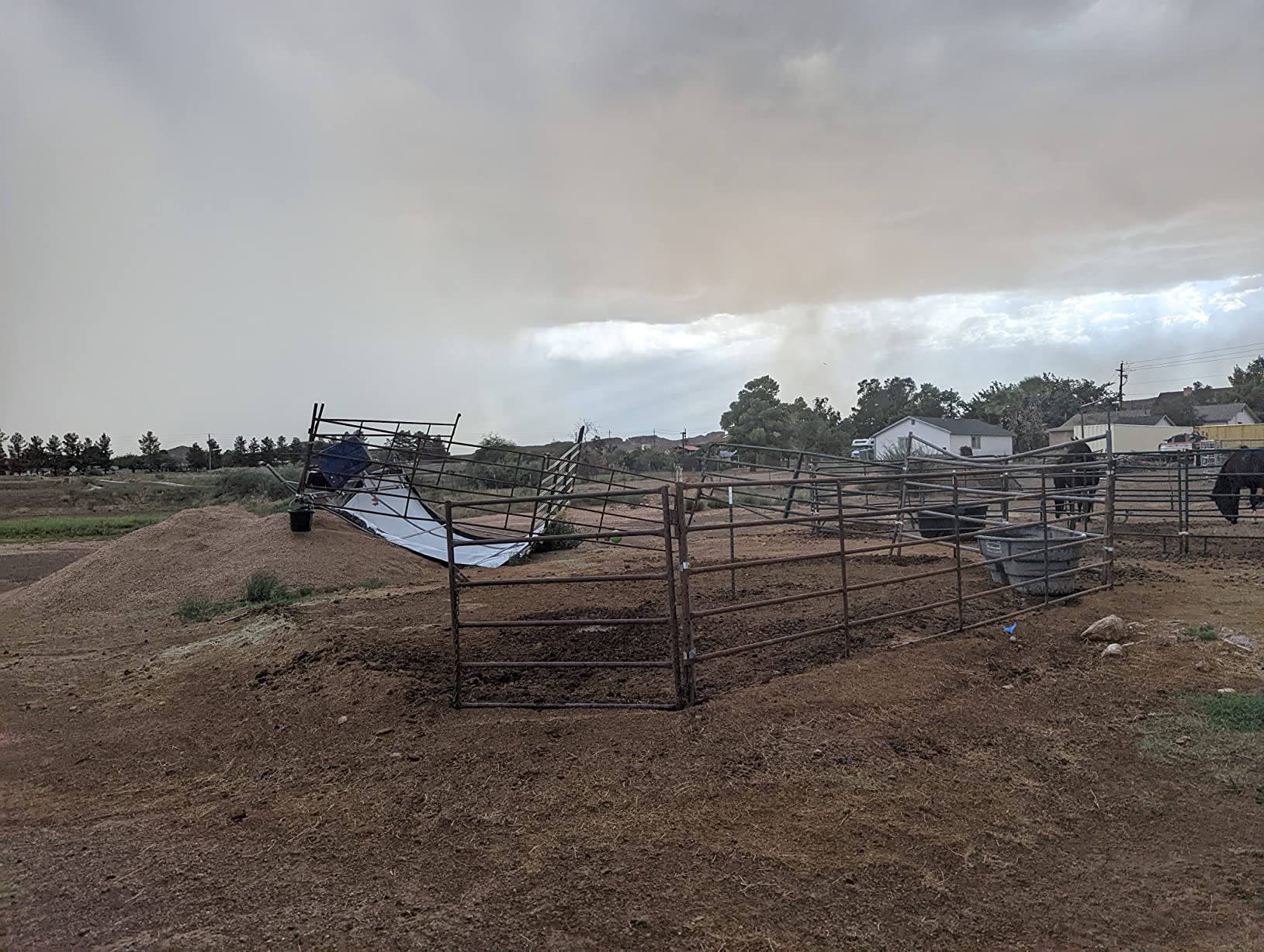 ShelterLogic 10' x 10' Powder Coated Green Corral Shelter Livestock Shade customer photo 1