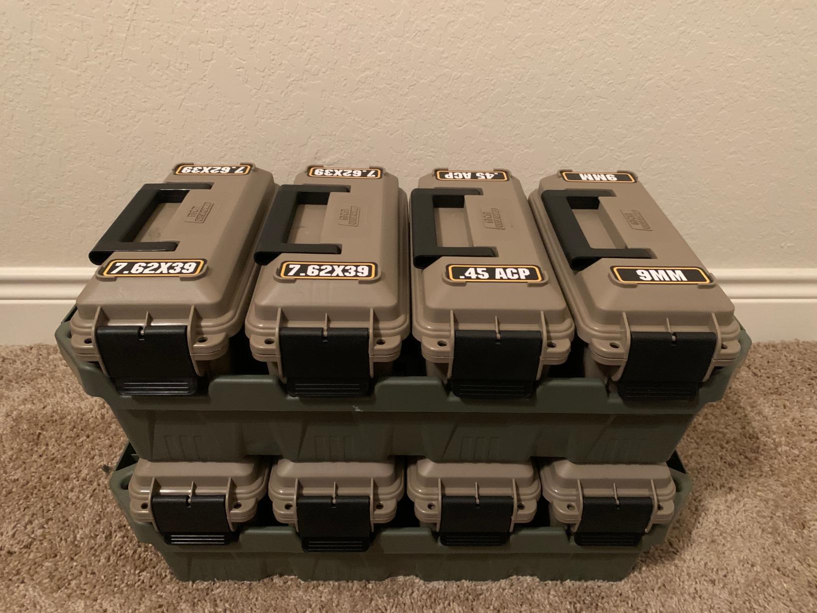 MTM AC5C 5-Can Ammo Crate Mini, Convenient size, Store 650 rounds of 9mm bulk ammo, Stackable customer photo 2