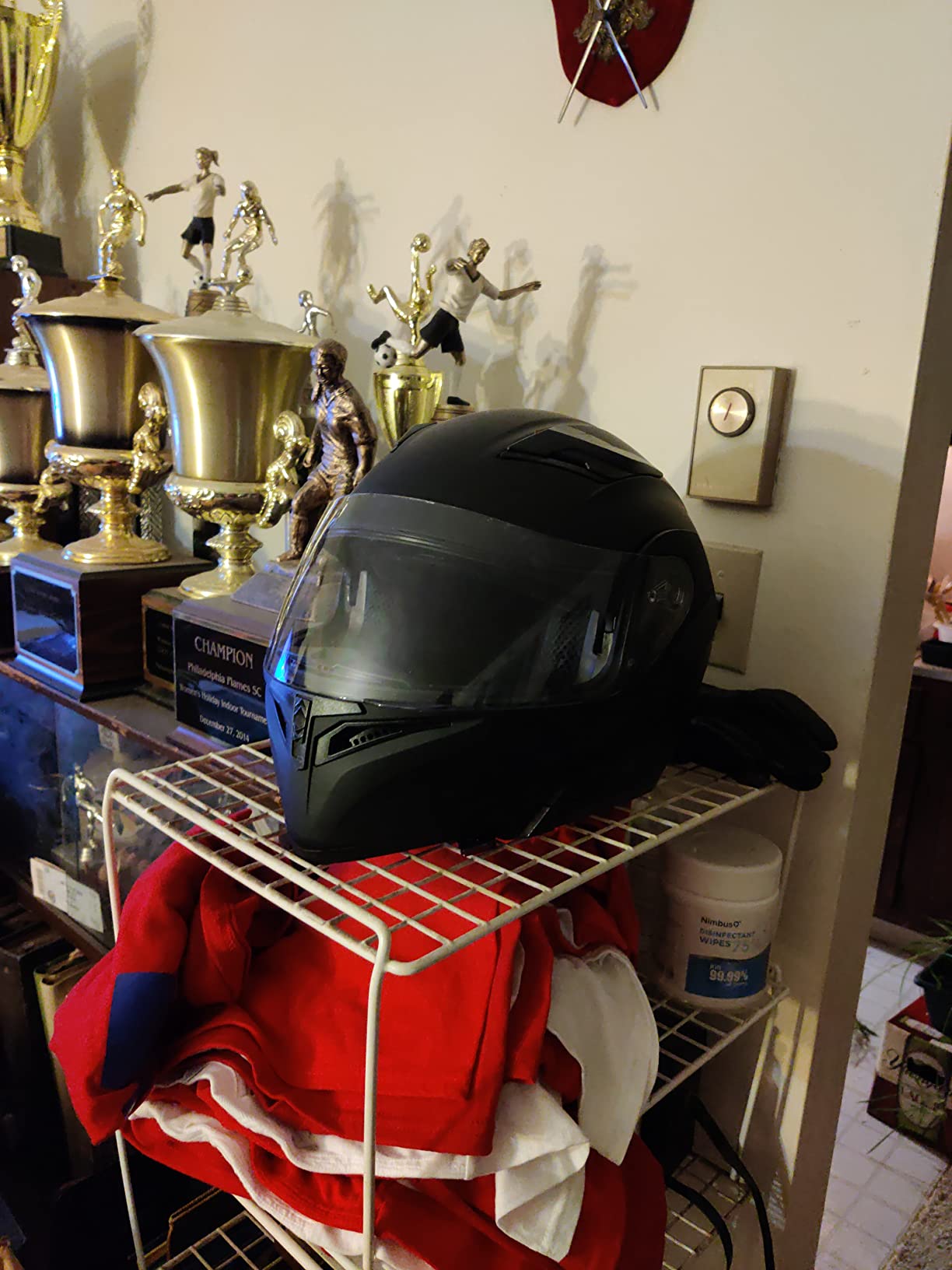 ILM Motorcycle Dual Visor Flip up Modular Full Face Helmet DOT Model 902/902L customer photo 2