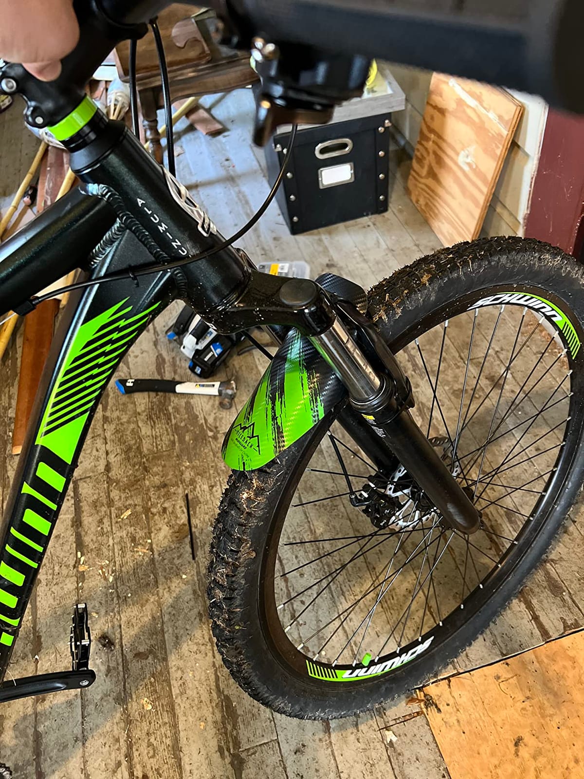 Mountain Bike Fenders, Fits 20-29 Inch MTB, 2-Piece Set | Multi-Color Options, Flexible & Unbreakable, Ultra-Lightweight, Front/Rear Compatible, Multi-Position Adjustable customer photo 1