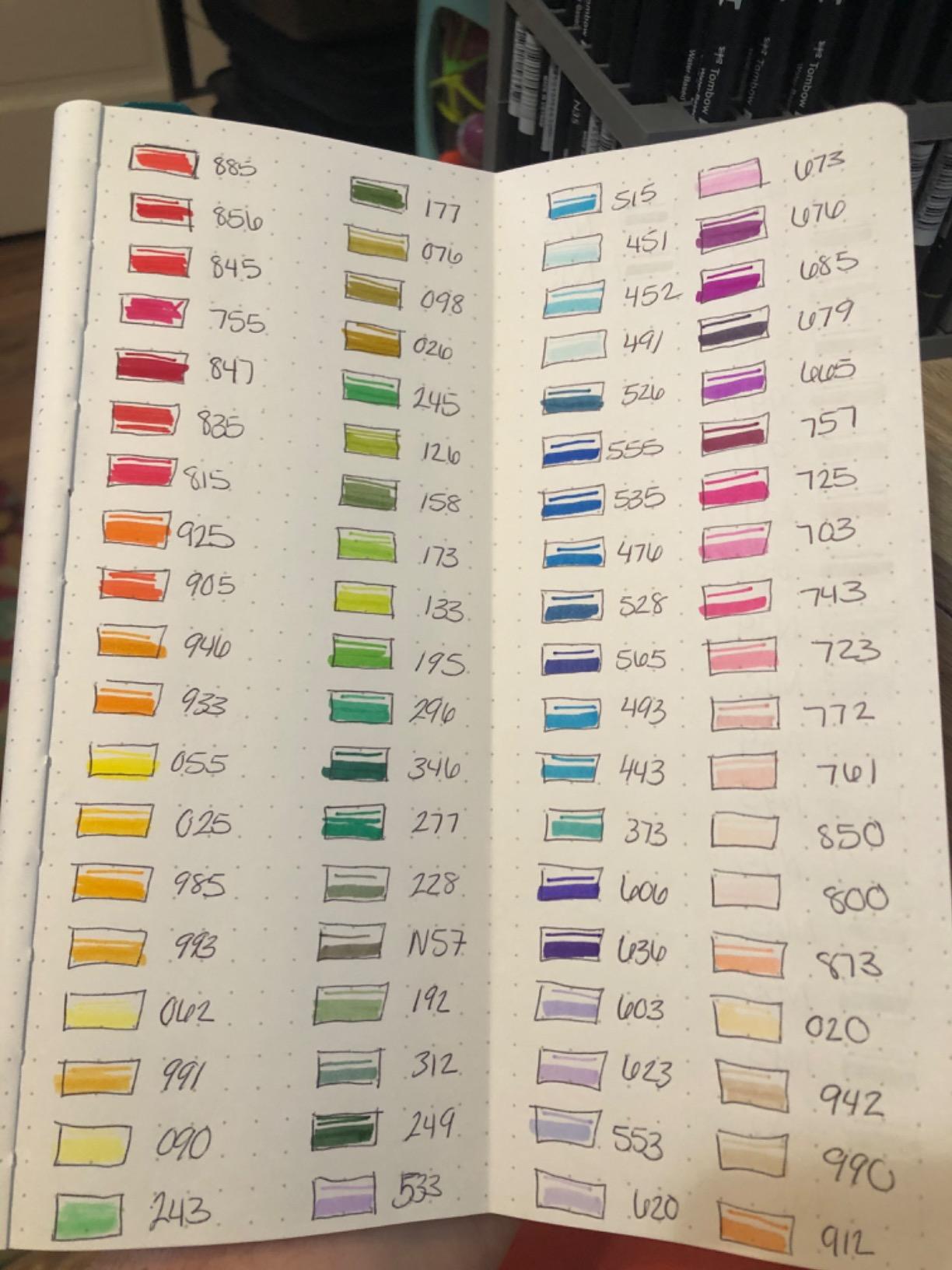Tombow 56179 Dual Brush Pen Art Markers, 108 Color Set + Marker Case customer photo 2