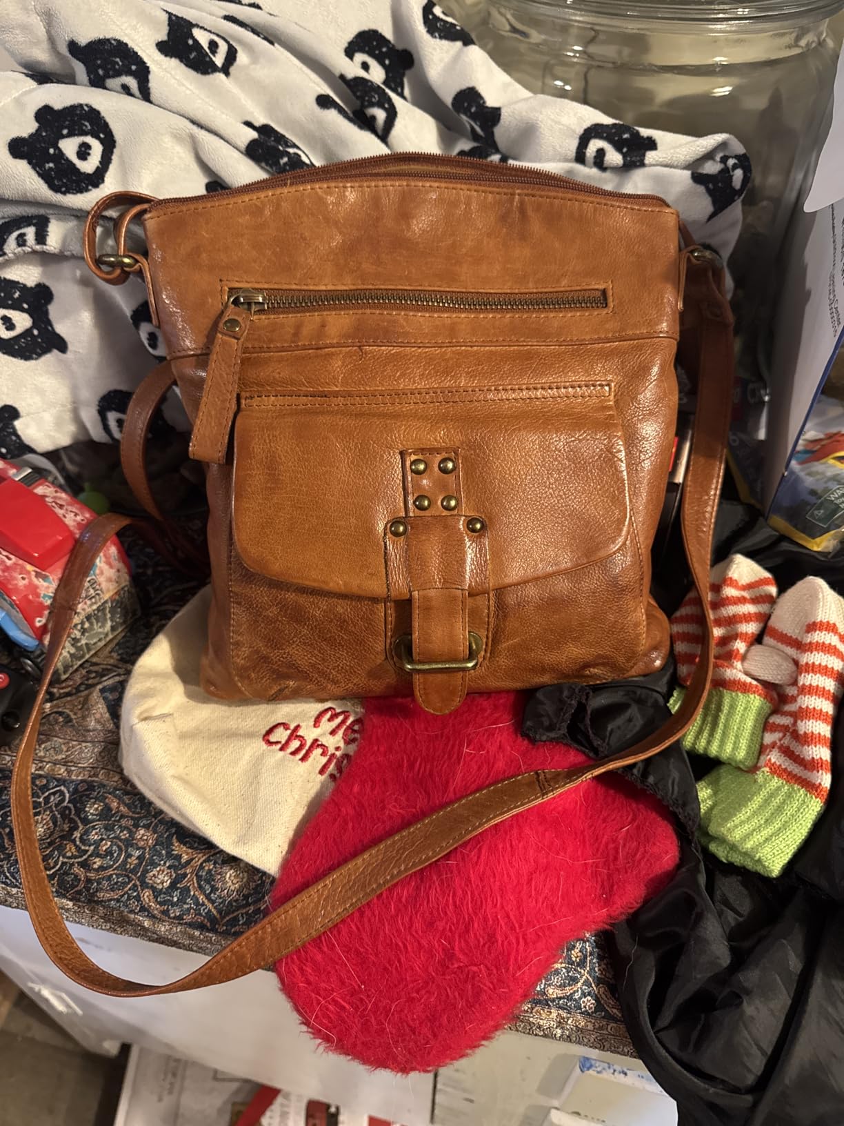 Genuine Leather Crossbody Bag For Women - Medium Cross Body Handbag Purse | Adjustable Shoulder Strap, Premium Craftsmanship, Durable Reinforced Stitching, Leather Tassel & Quality Metal Fittings customer photo 1