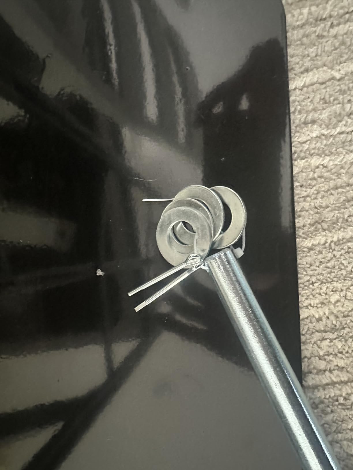 Ironton Steel Hand Truck, 600-Lb. Capacity, 10in. Pneumatic Tires | Heavy-duty frame, P-style handle, 14in. x 8.5in. toe plate, Controlled handling, Smooth travel over uneven floors customer photo 2