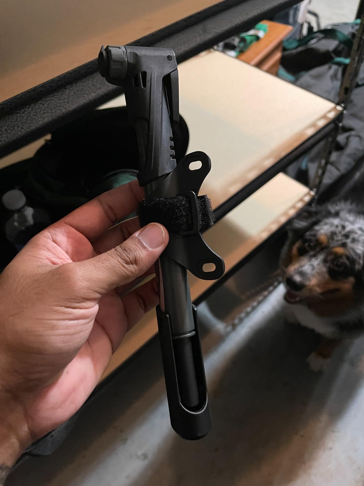 BV Mini Bike Pump Portable Frame Pump, Shock Pump for Bike Shock, Air Ball Pump Inflator with Ball Pump Needles, Mini Pump Fits Presta & Schrader- Smart Valve customer photo 2