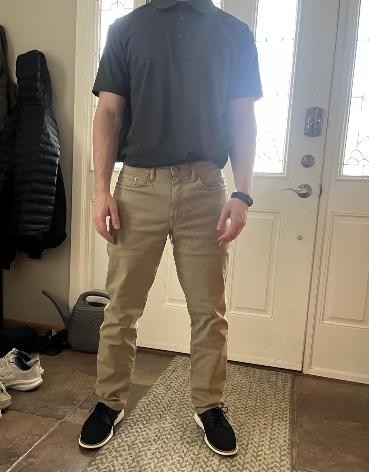 Amazon Essentials Men's 5-Pocket Stretch Twill Pants customer photo 2